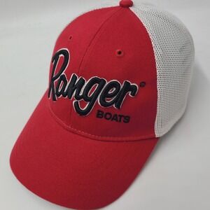 Ranger Boats Hat Snapback Trucker Mesh Red White Black Fish Outdoors Casual Men